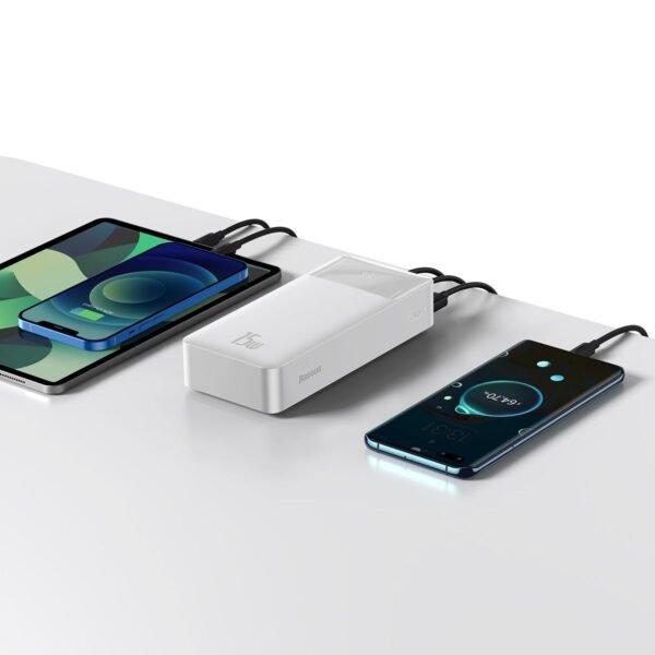 Baseus powerbank 30000 mAh 15W 2 port USB + USB-C bipow digital display Vit