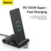 Baseus Mate 100W USB-C 8-i-1 dockningsstation och stativ